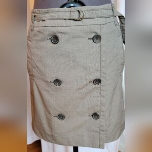 LOFT 0P Brown Skirt